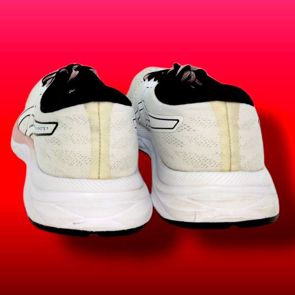 Asics Gel Excite 7 Women's Running Shoes - White/Pink - Size 7 - Picture 4 of 6